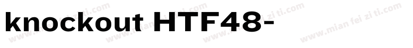 knockout HTF48字体转换